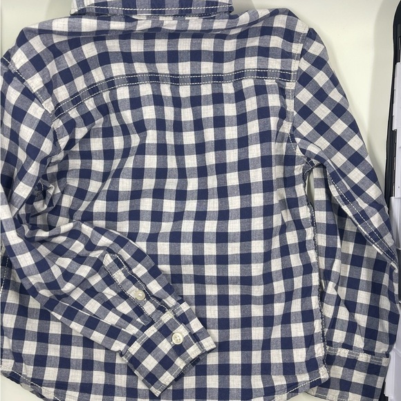 CARTER’S 3T Button Down Shirt in a Blue Checked Pattern - Picture 6 of 6